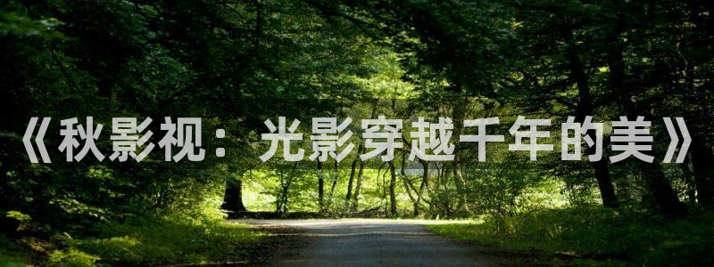 飞马影院下载：《秋影视：光影穿越千年的美》